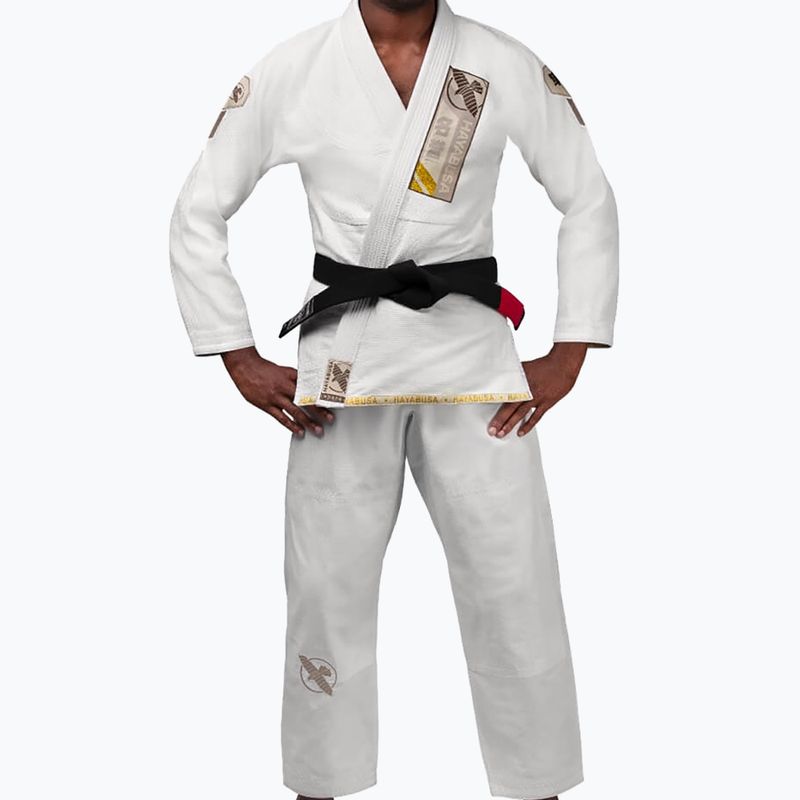Hayabusa Ascend Kimono ușor Jiu Jitsu GI Kimono alb PLWJG-W-A3 2