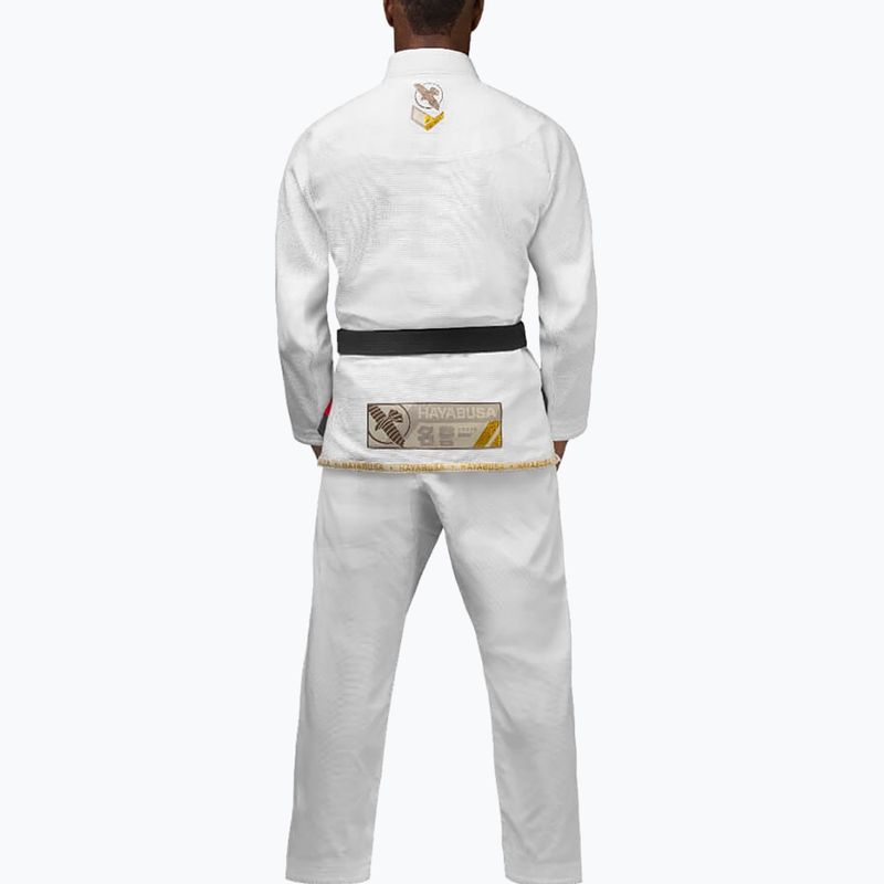 Hayabusa Ascend Kimono ușor Jiu Jitsu GI Kimono alb PLWJG-W-A3 3