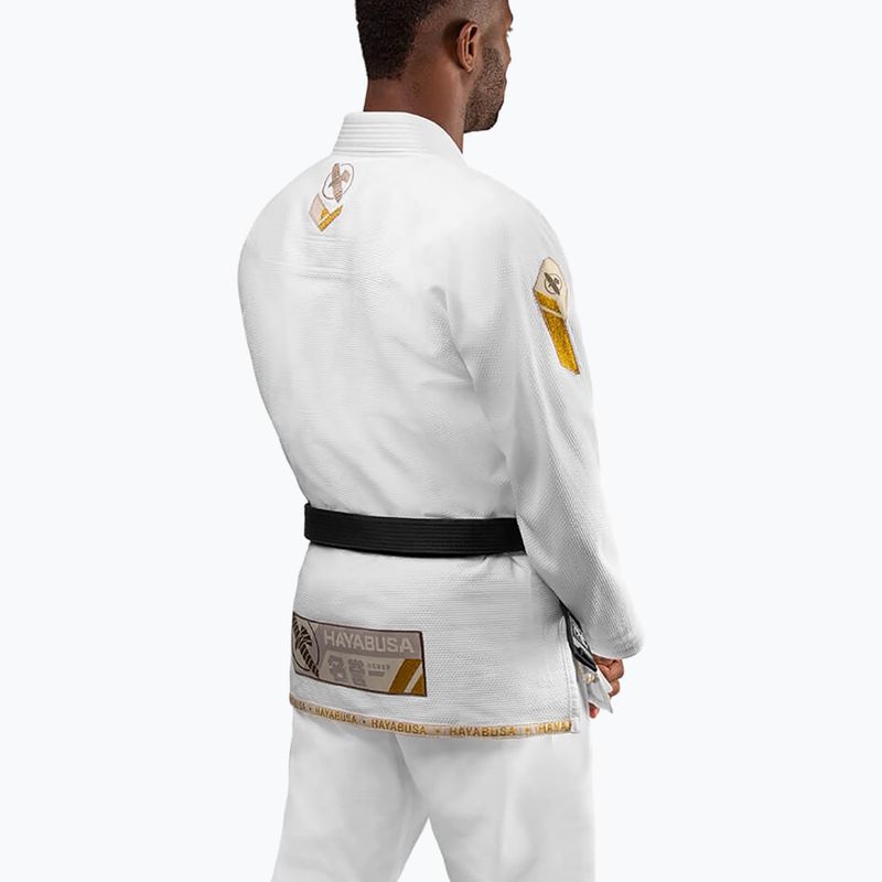 Hayabusa Ascend Kimono ușor Jiu Jitsu GI Kimono alb PLWJG-W-A3 4
