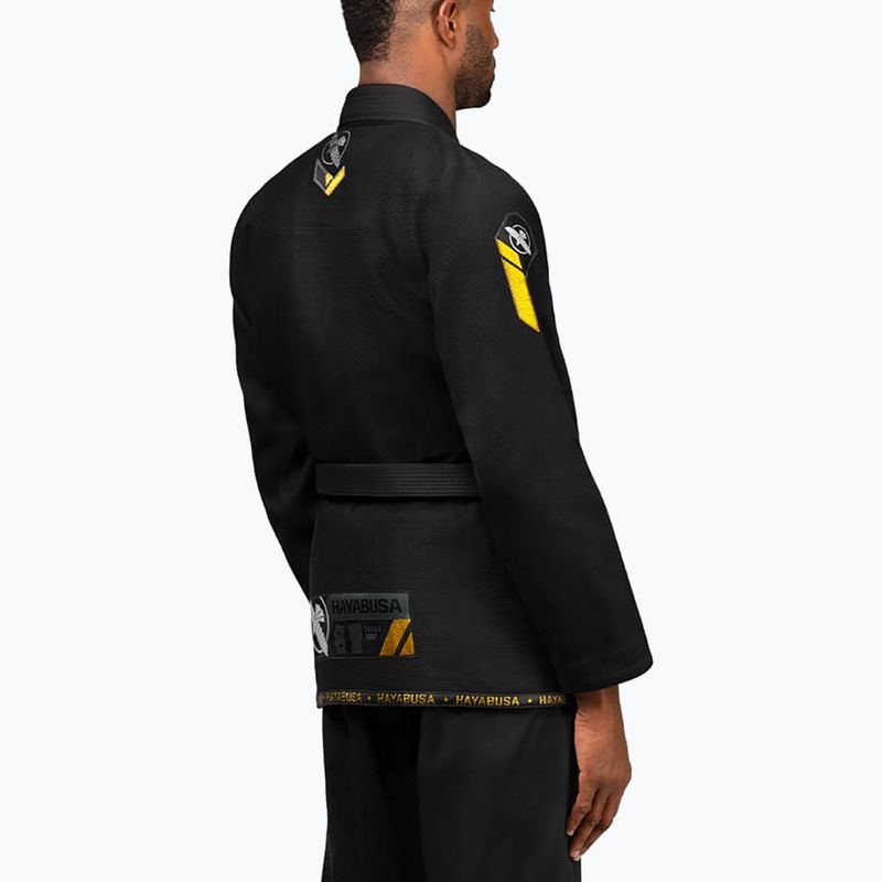 Hayabusa Ascend Jiu Jitsu GI Kimono ușor negru PLWJG-B-A2 4