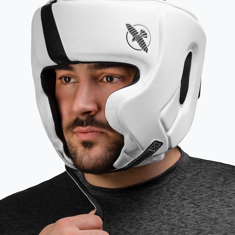 Cască de box Hayabusa T3 Headgear white/black 5