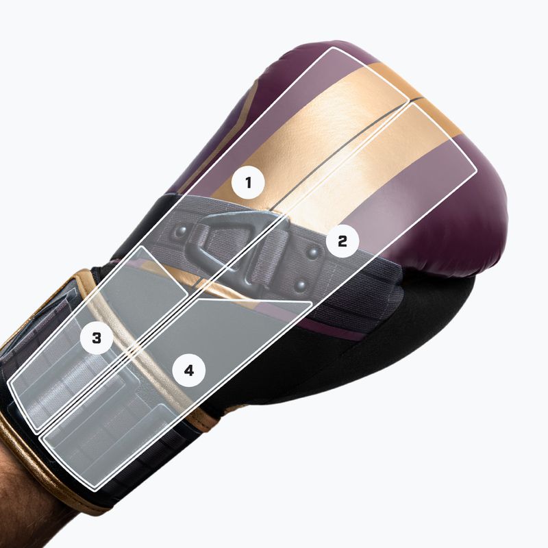 Mănuși de box Hayabusa Marvel's Batroc purple/gold 8