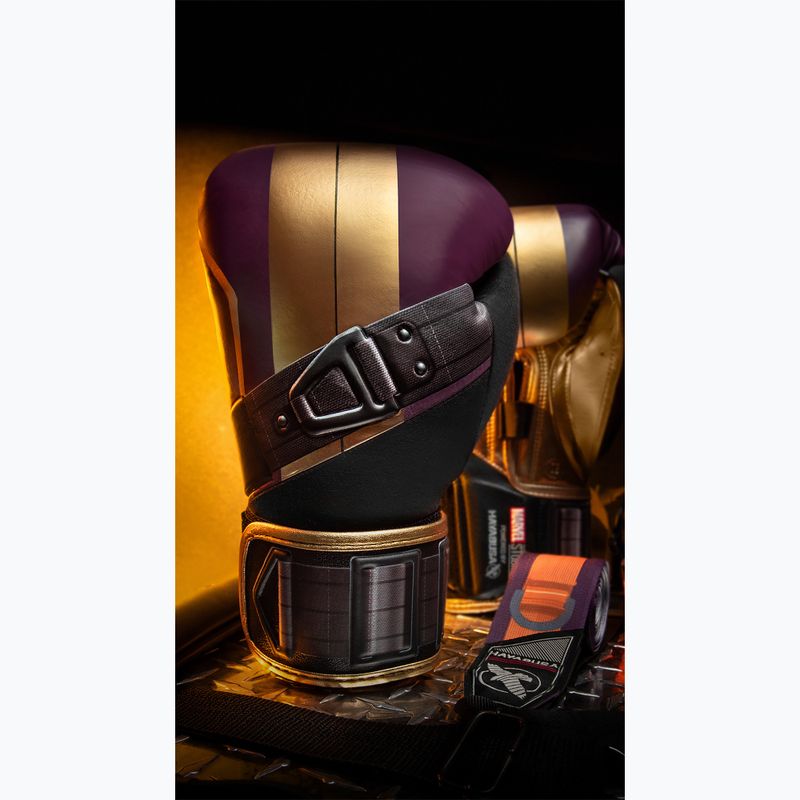 Mănuși de box Hayabusa Marvel's Batroc purple/gold 12