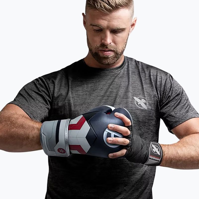 Mănuși de box Hayabusa Marvel's Captain America silver/blue 3