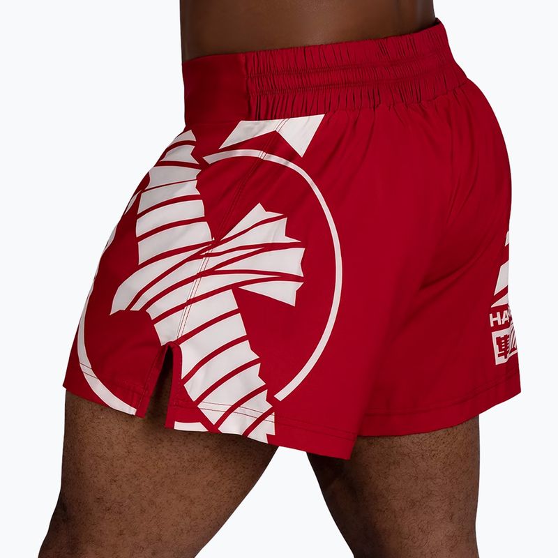 Pantaloni scurți de antrenament pentru bărbați Hayabusa Icon Kickboxing red 3