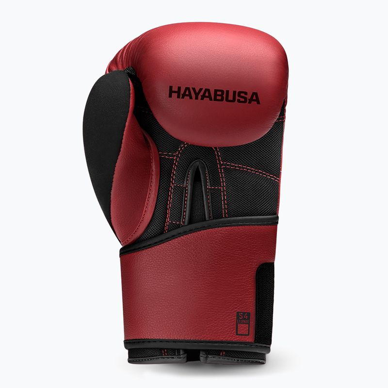 Hayabusa S4 Mănuși de box roșii din piele 3