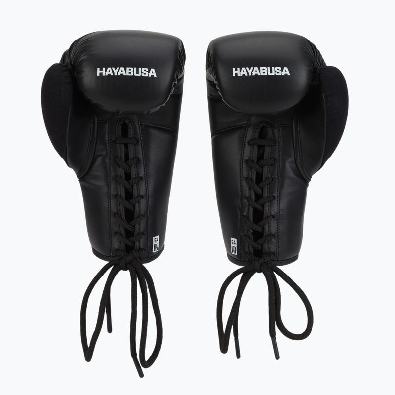 Hayabusa S4 Lace Up mănuși de box alb S4LACBG-BK 2