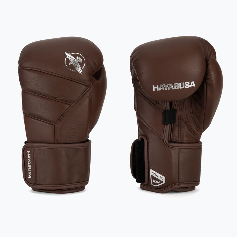 Mănuși de box Hayabusa T3 Kanpeki walnut brown