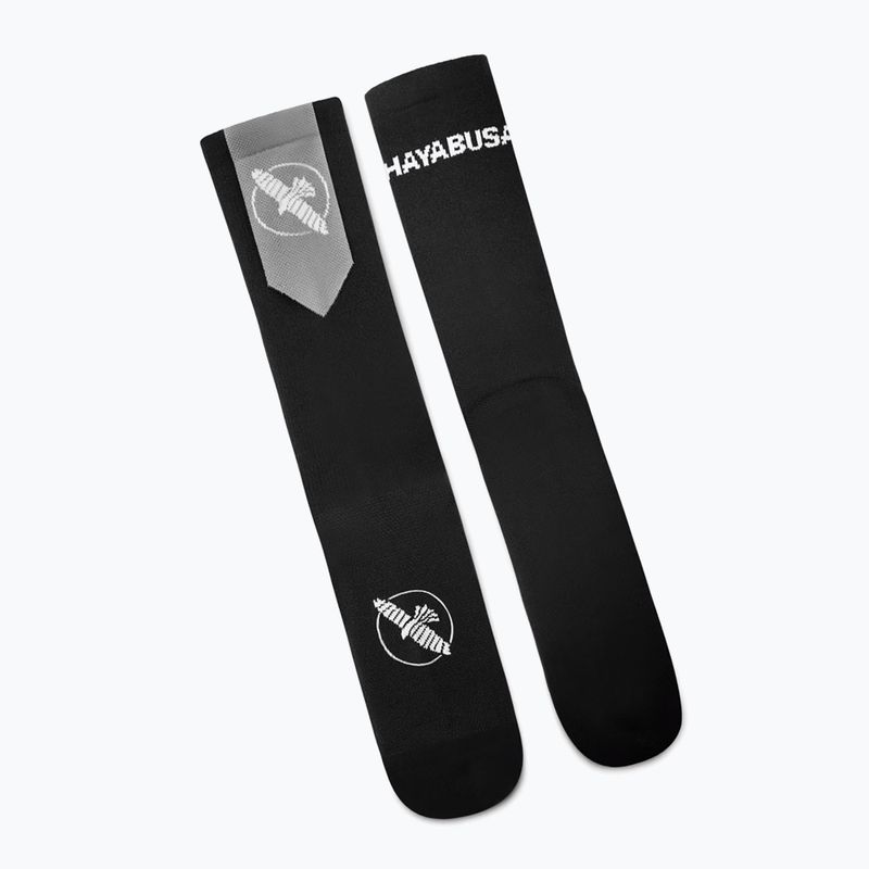 Șosete pentru bărbați Hayabusa Pro Boxing Socks black/grey