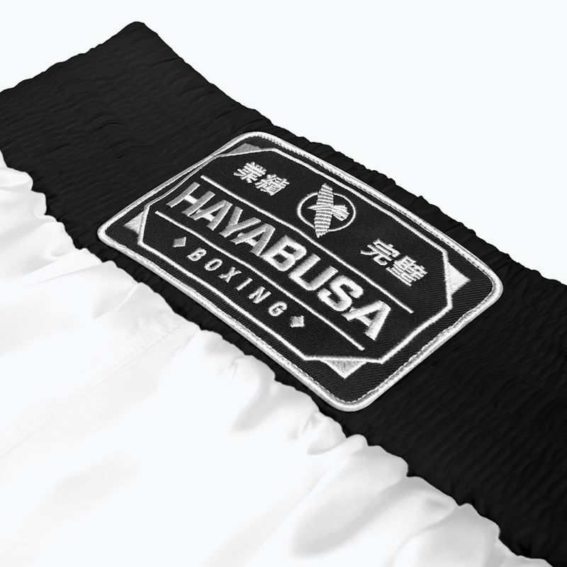 Pantaloni scurți de antrenament Hayabusa Pro Boxing white 5