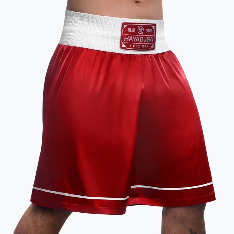 Pantaloni scurți de antrenament Hayabusa Pro Boxing red 2