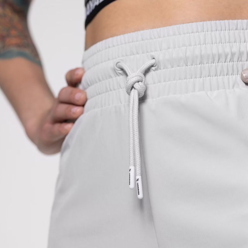 Pantaloni scurți de antrenament pentru femei Hayabusa Mid Rise Layered grey 6