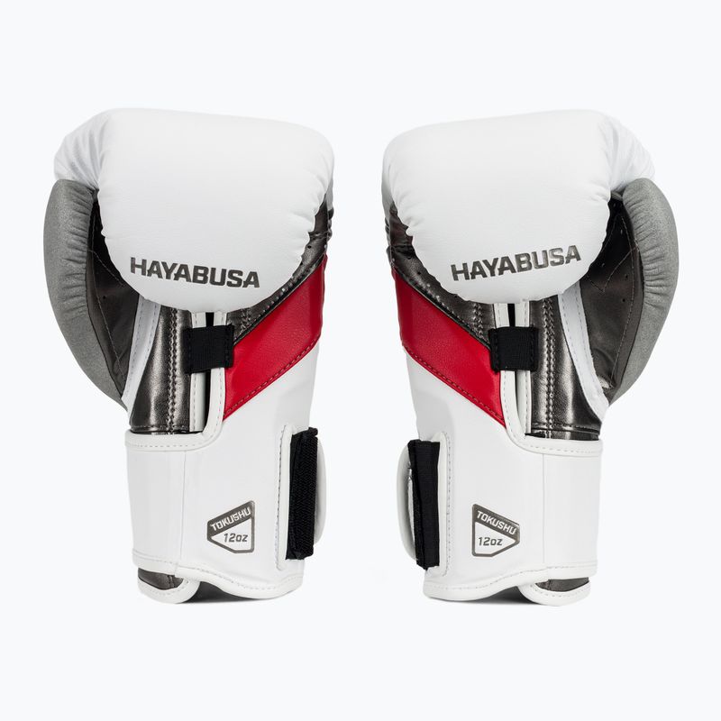 Mănuși de box Hayabusa T3 white/red 3