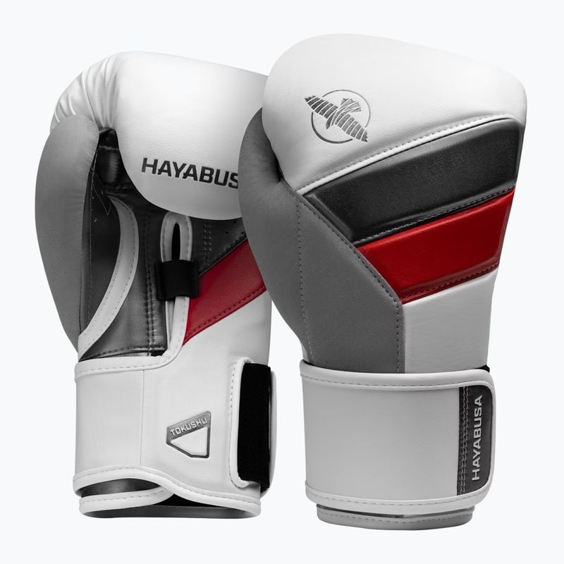 Mănuși de box  Hayabusa T3 white/red