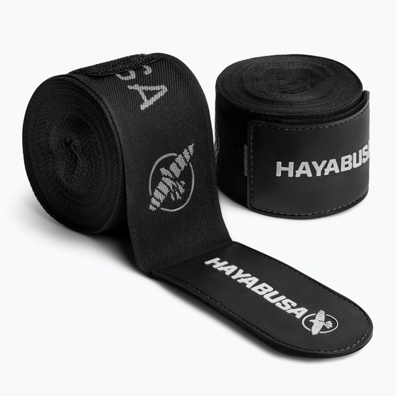 Bandaje de box Hayabusa Premium Jacquard Handwraps 450 cm black