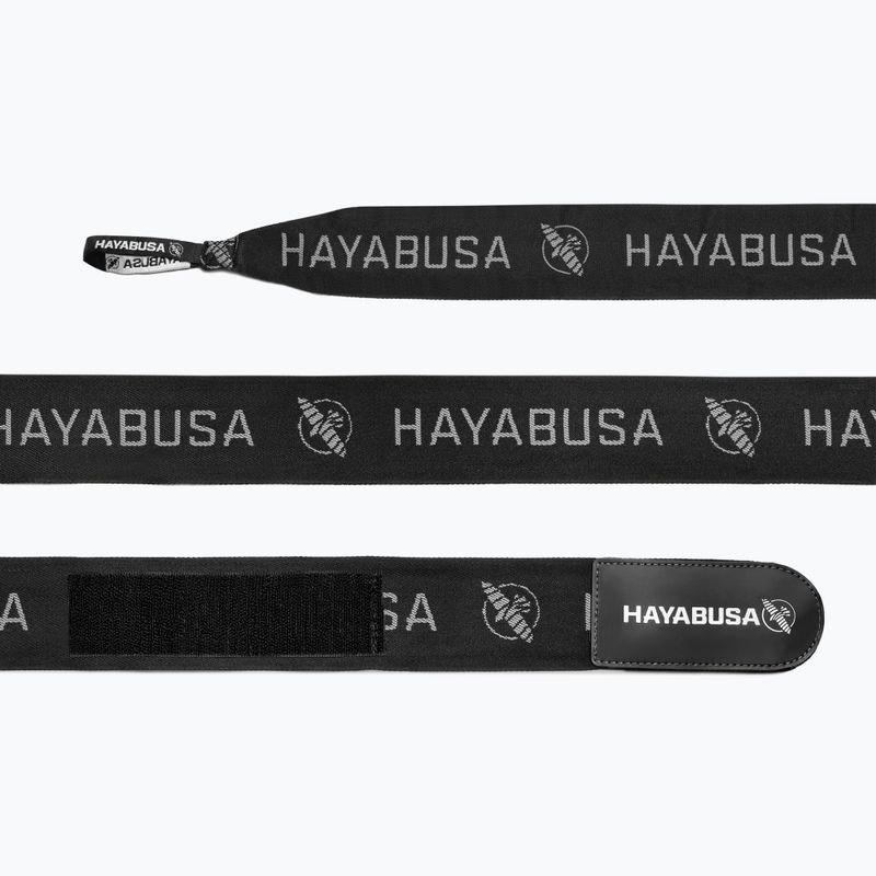 Bandaje de box Hayabusa Premium Jacquard Handwraps 450 cm black 3