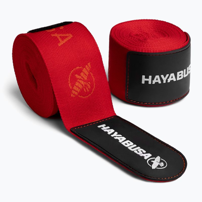 Bandaje de box Hayabusa Deluxe Jacquard Handwraps 450 cm red