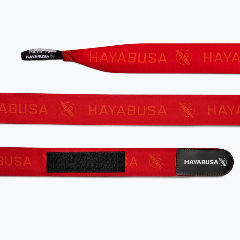 Bandaje de box Hayabusa Deluxe Jacquard Handwraps 450 cm red 3
