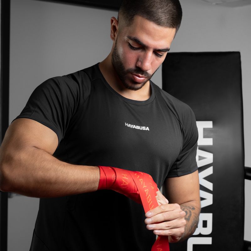 Bandaje de box Hayabusa Deluxe Jacquard Handwraps 450 cm red 6