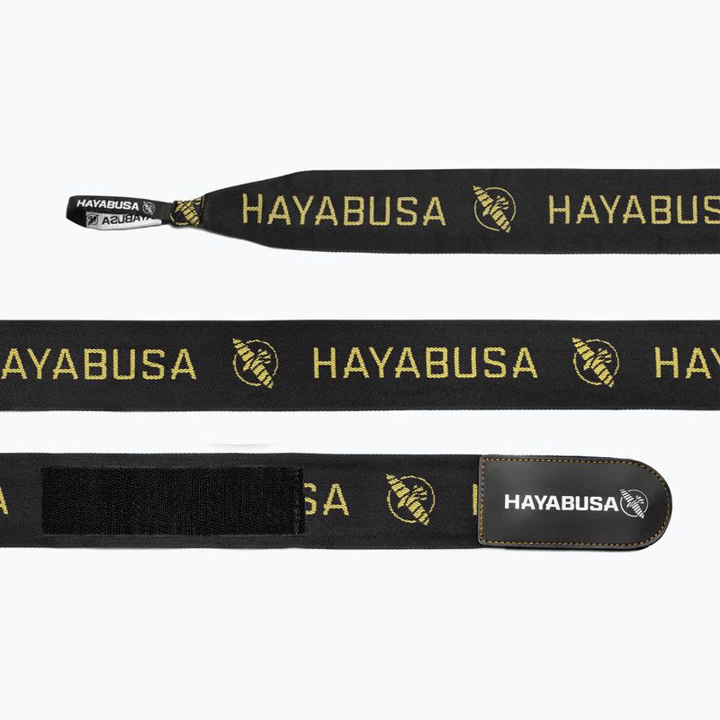 Bandaje de box Hayabusa Premium Jacquard Handwraps 450 cm black/gold 3