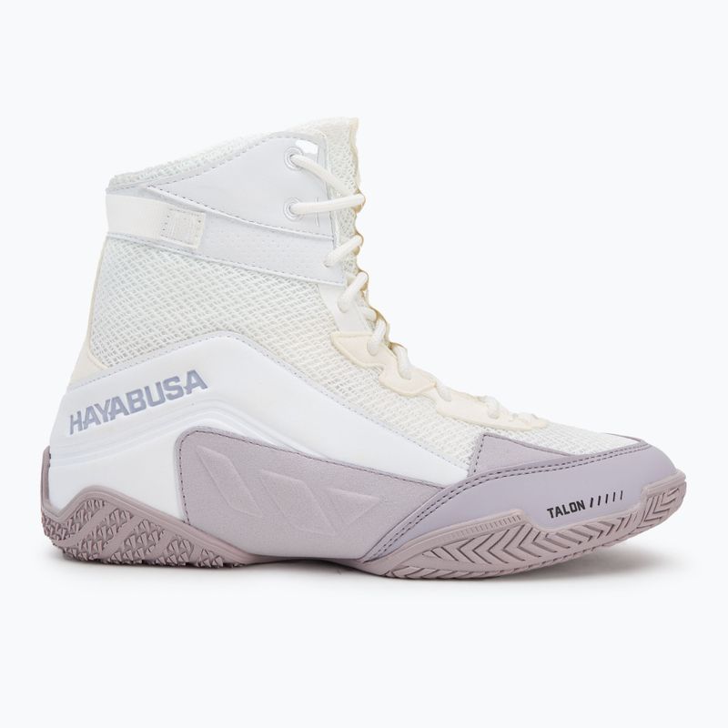 Încălțăminte de box Hayabusa Talon Boxing white/lavender 2