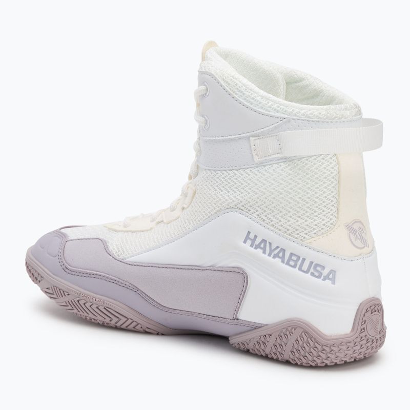 Încălțăminte de box Hayabusa Talon Boxing white/lavender 3
