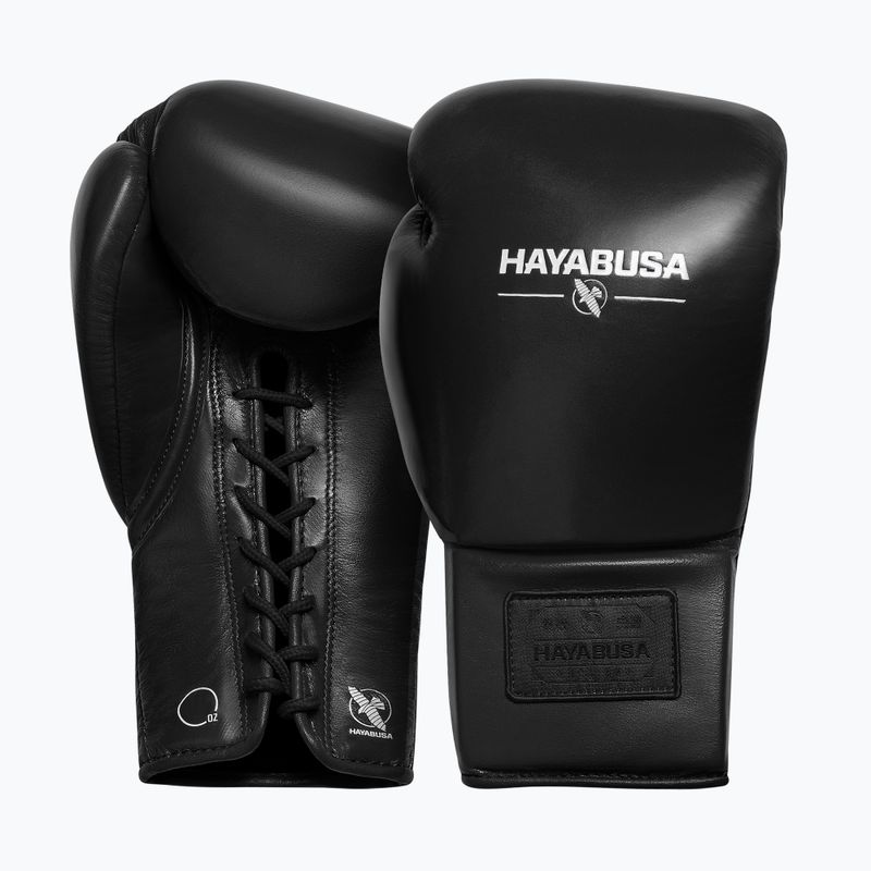 Mănuși de box Hayabusa Pro Traditional Horse Hair Lace-Up black 2