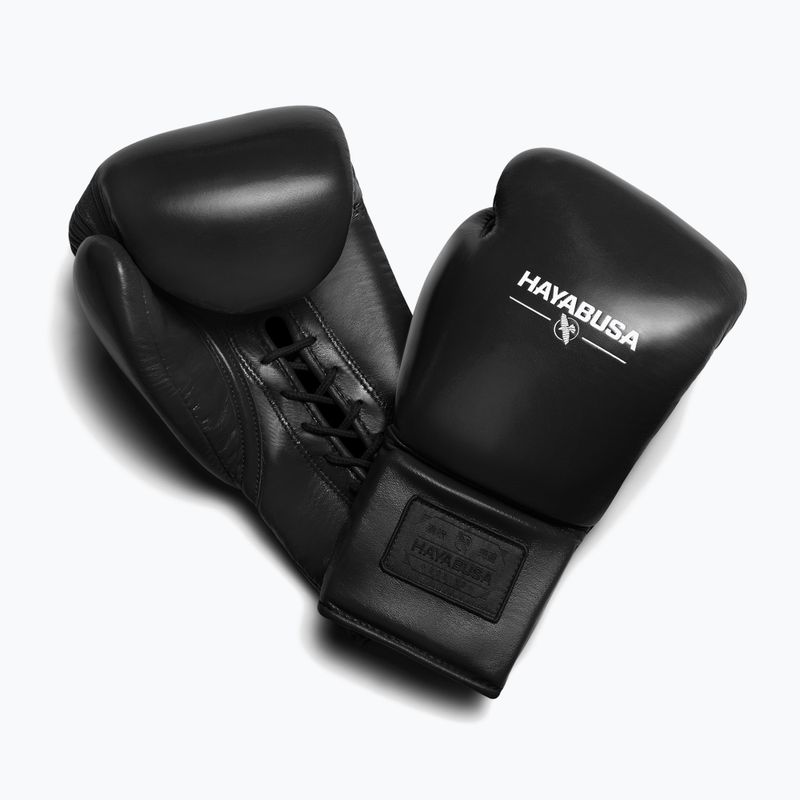 Mănuși de box Hayabusa Pro Traditional Horse Hair Lace-Up black 3