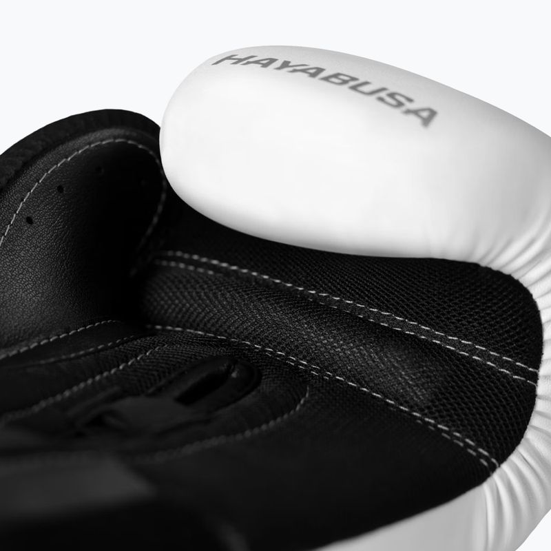 Mănuși de box Hayabusa E1 Boxing white/silver 3