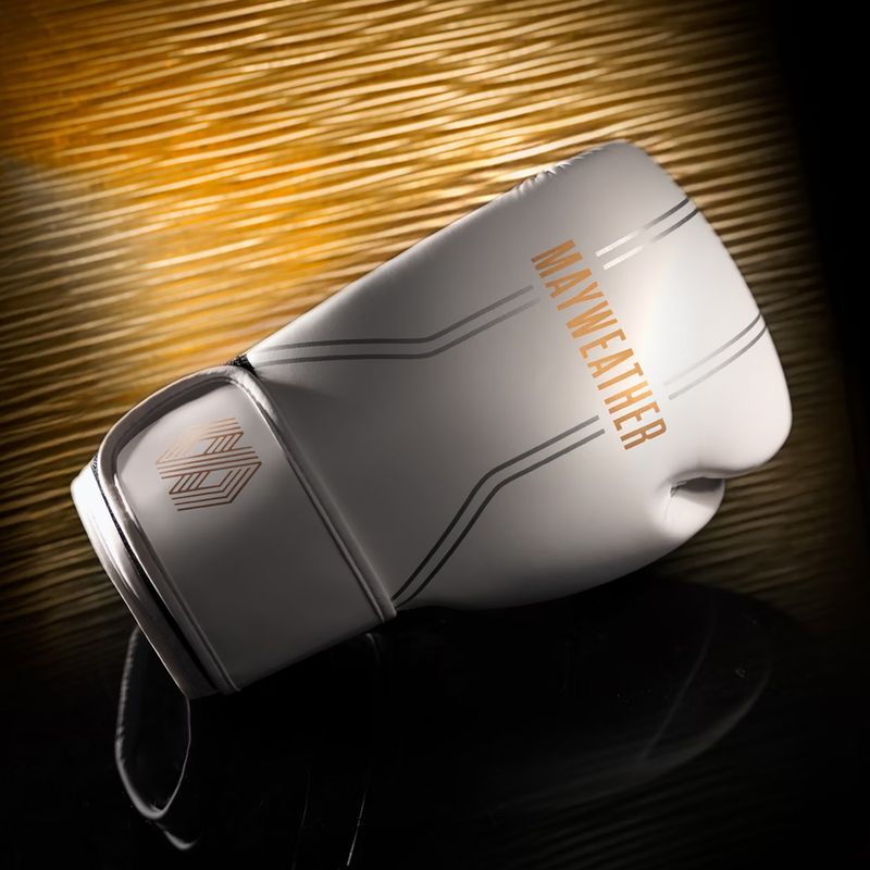 Mănuși de box  Hayabusa Mayweather Contender white/gold 3