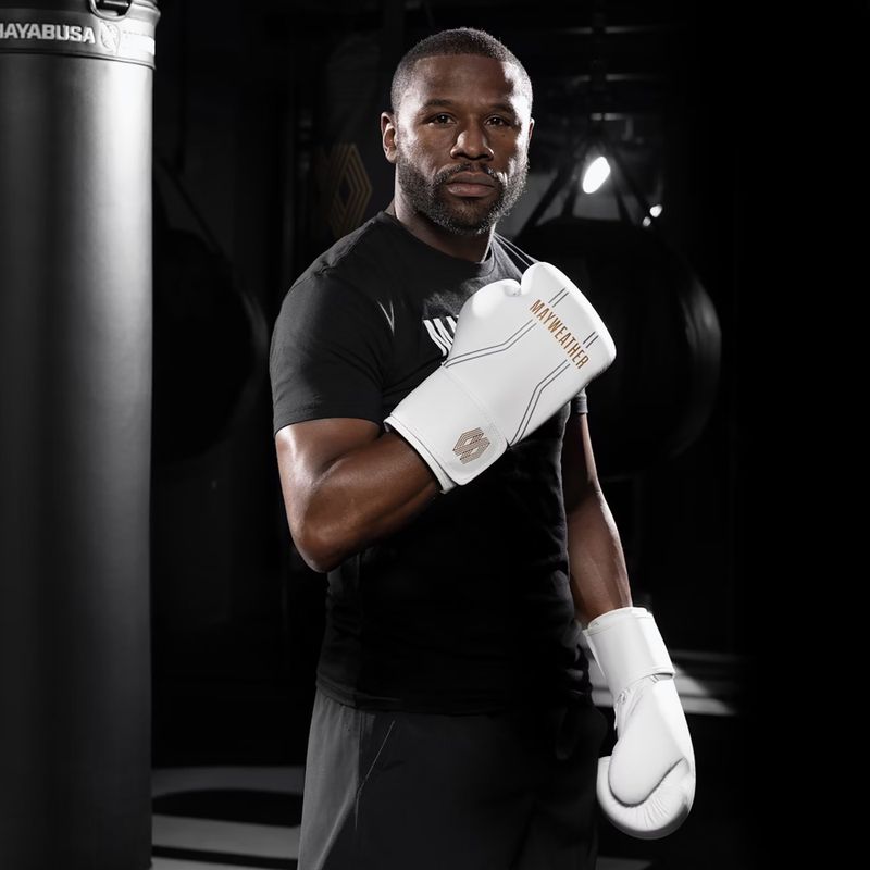 Mănuși de box  Hayabusa Mayweather Contender white/gold 5