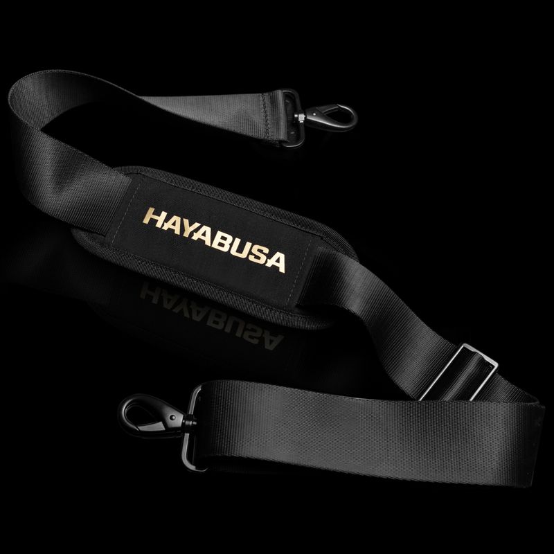 Geantă de antrenament Hayabusa Mayweather Mesh Gym Bag 70 l black/gold 9