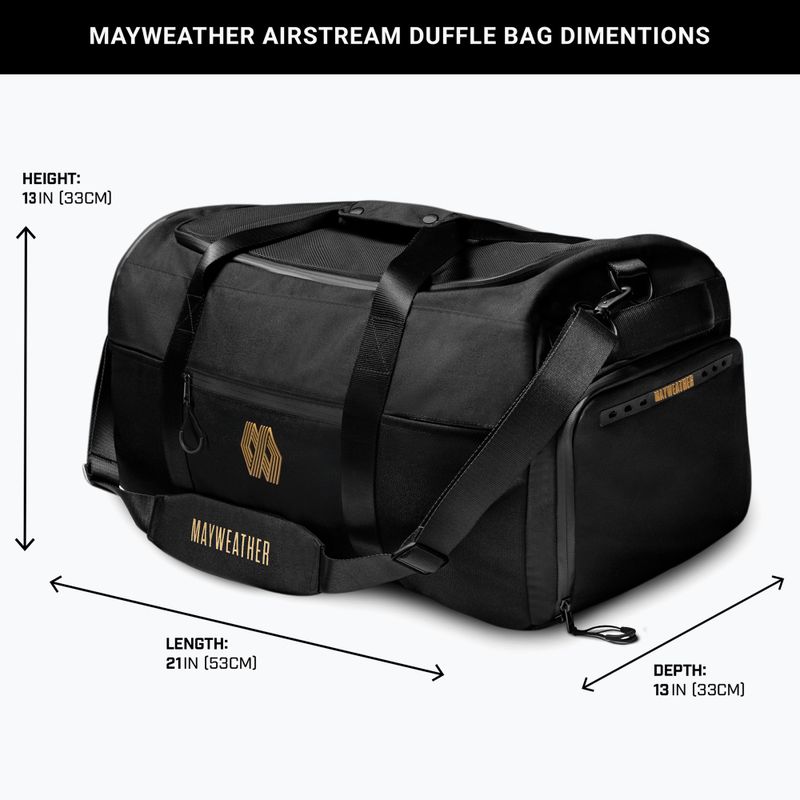 Geantă de antrenament Hayabusa Mayweather Airstream Duffle Bag 50 l black/gold 3