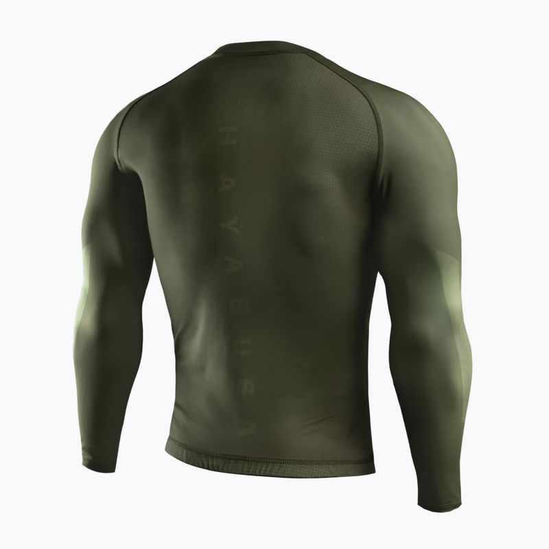 Rashguard cu mânecă lungă pentru bărbați Hayabusa Core Rash Guard green 2