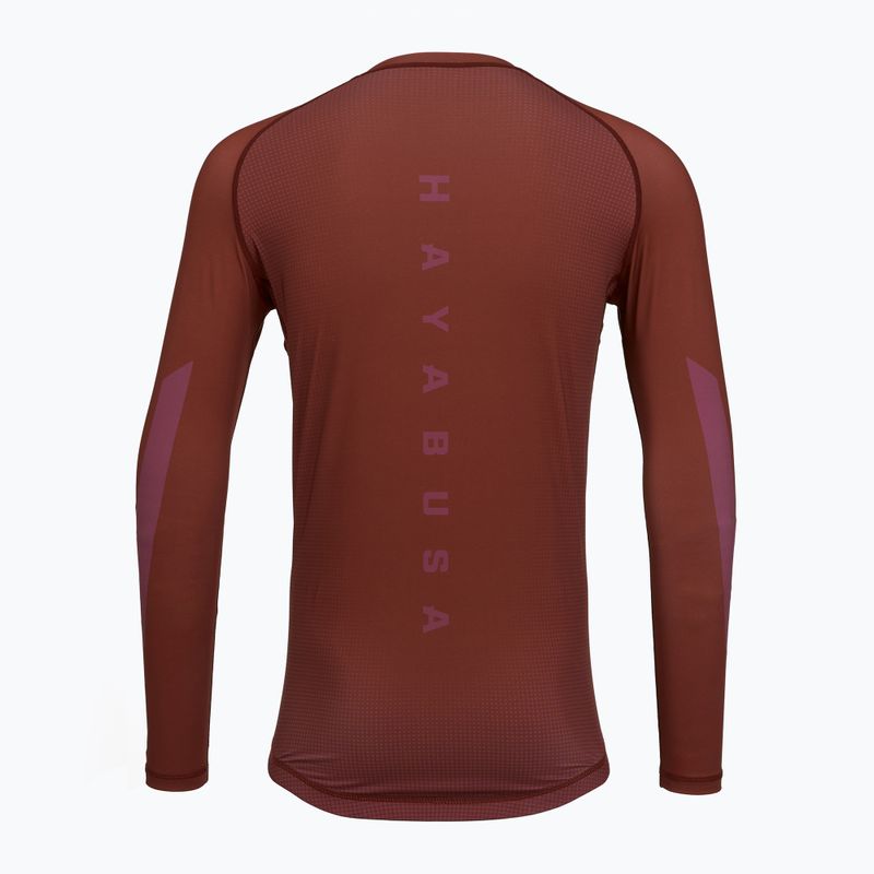Rashguard cu mânecă lungă pentru bărbați Hayabusa Core Rash Guard red 2