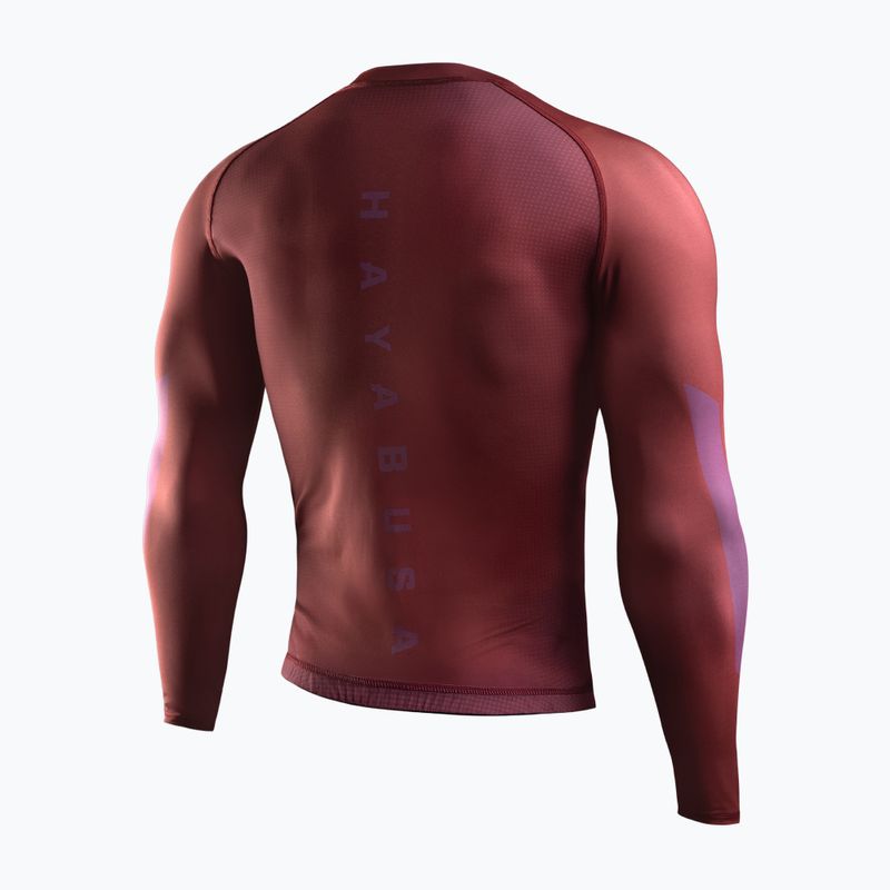 Rashguard cu mânecă lungă pentru bărbați Hayabusa Core Rash Guard red 2