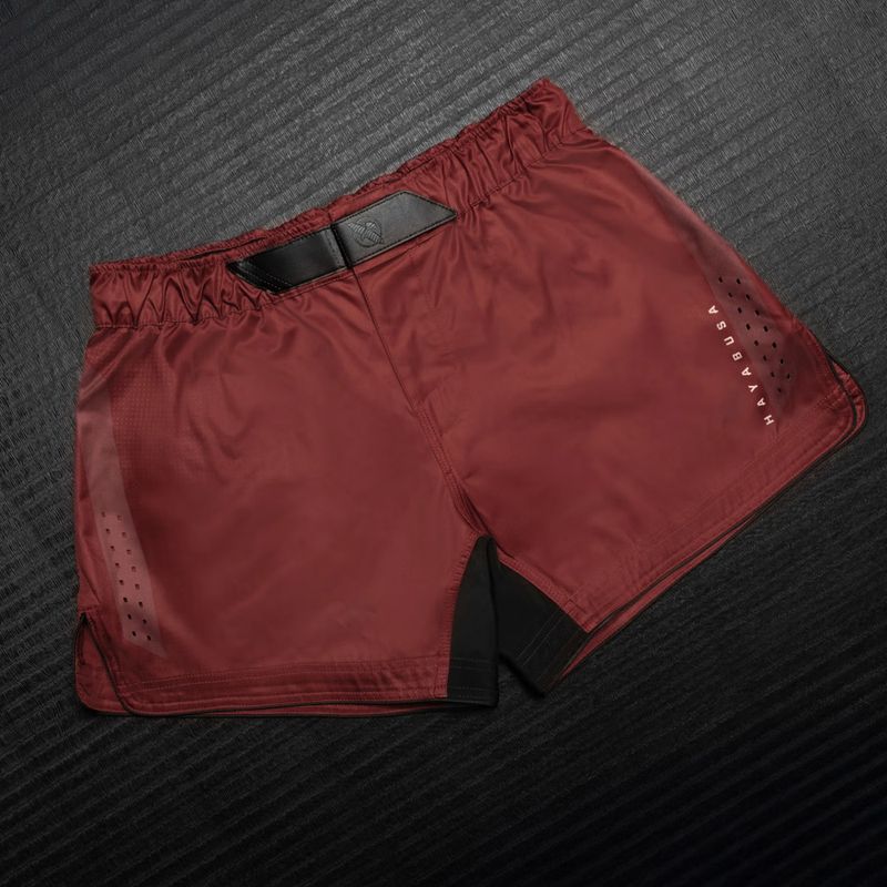 Pantaloni scurți de antrenament pentru bărbați Hayabusa Core Fight Mid red 3