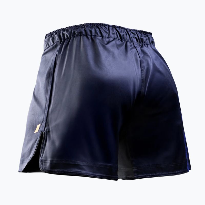 Pantaloni scurți de antrenament pentru bărbați Hayabusa Apex Fight Mid navy/orange 2