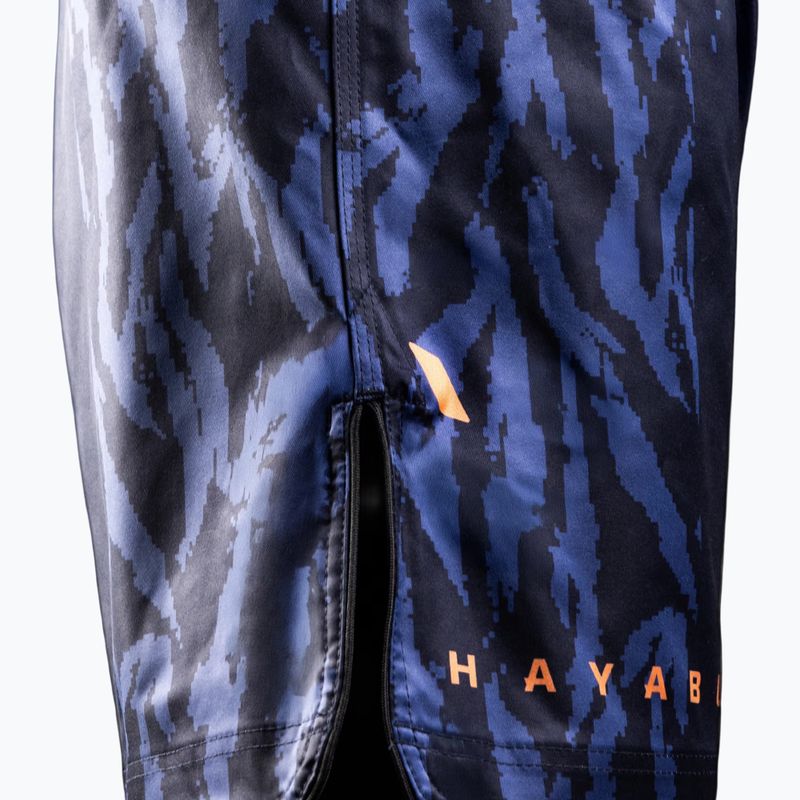 Pantaloni scurți de antrenament pentru bărbați Hayabusa Apex Fight Mid navy/orange 4