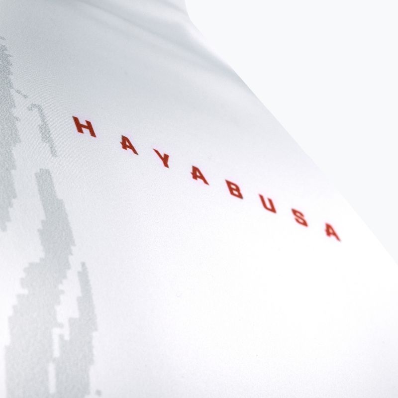 Rashguard longsleeve pentru bărbați Hayabusa Apex Rash Guard white/coral 6