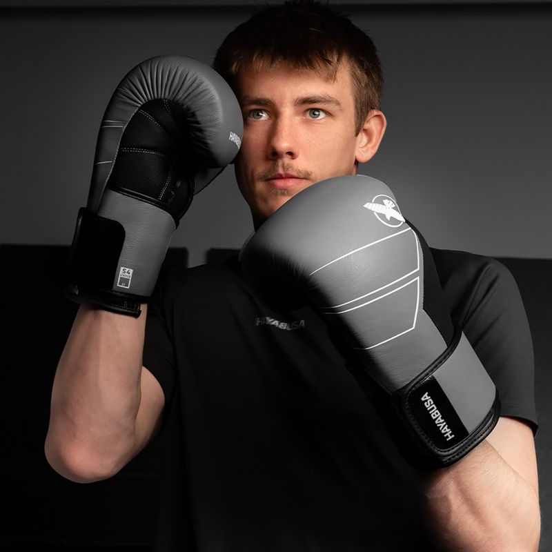 Mănuși de box Hayabusa S4 Leather grey 10