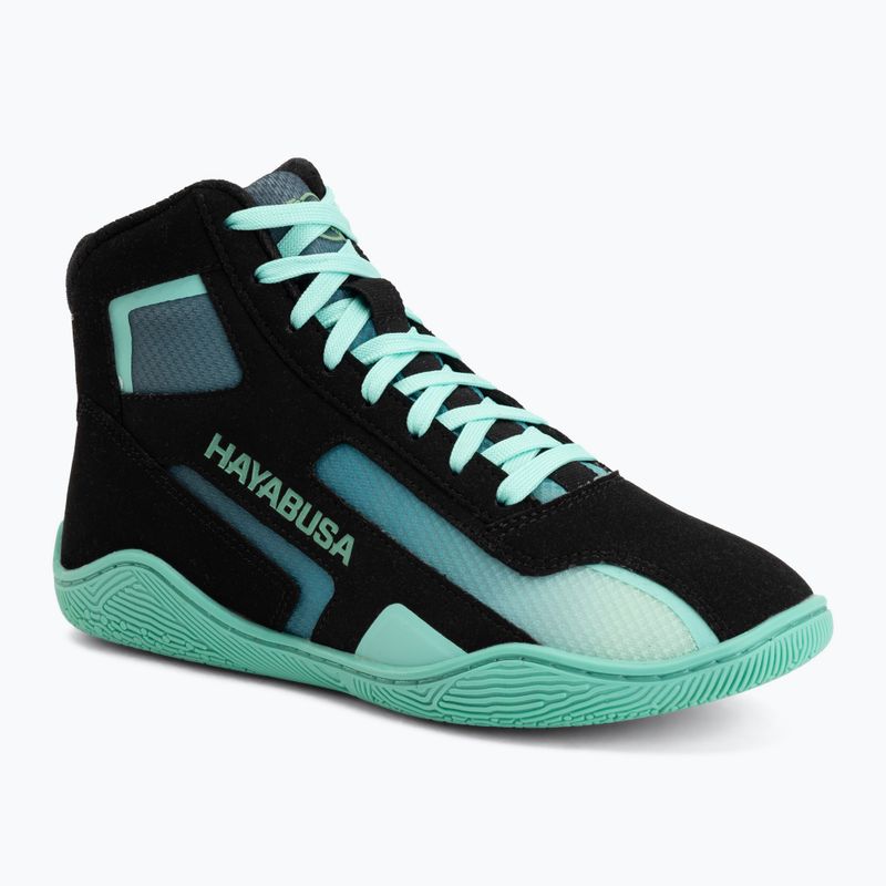 Încălțăminte de box Hayabusa Surge black/cyan