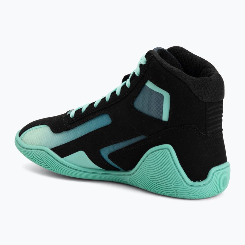 Încălțăminte de box Hayabusa Surge black/cyan 3