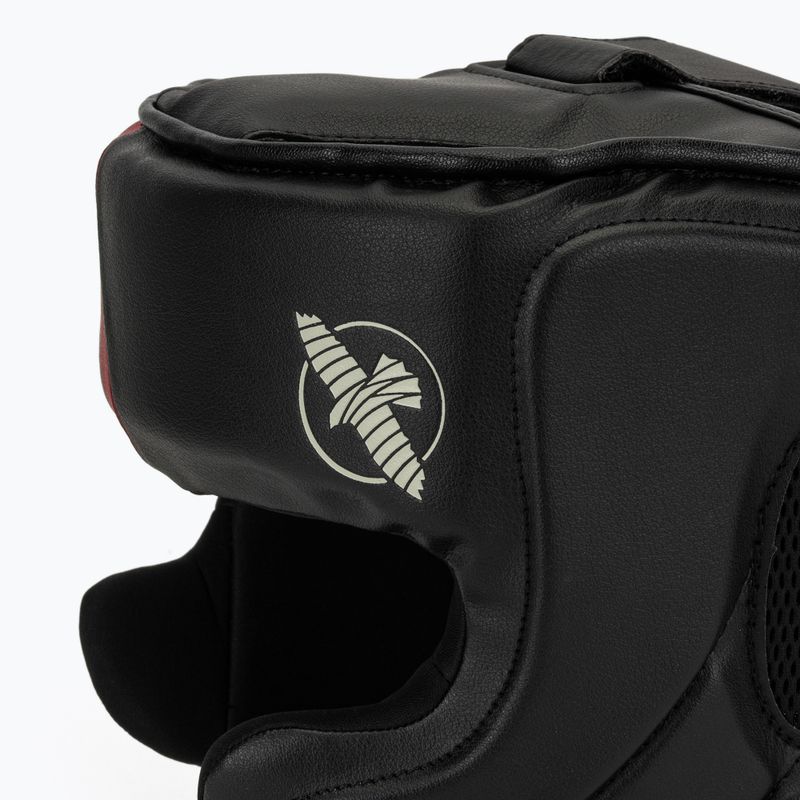 Hayabusa T3 Headgear cască de box negru / roșu 4