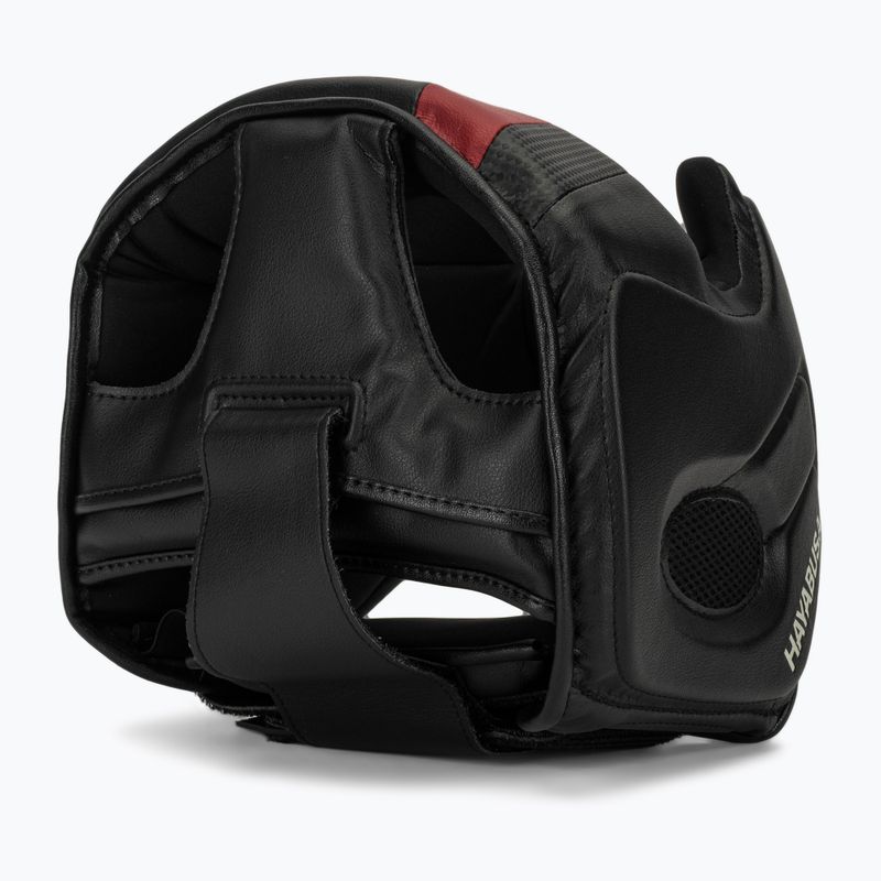 Hayabusa T3 Headgear cască de box negru / roșu 6