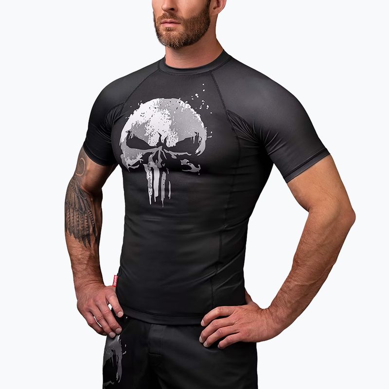 Rashguard pentru bărbați  Hayabusa Marvel The Punisher Rashguard Shortsleeve black