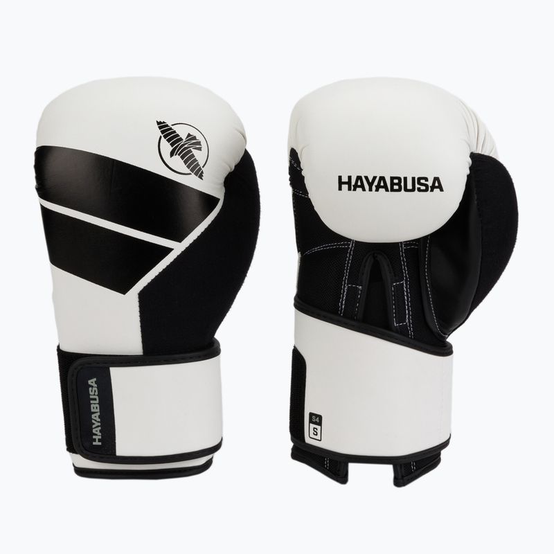 Mănuși de box Hayabusa S4 S4BG alb-negru și alb S4BG