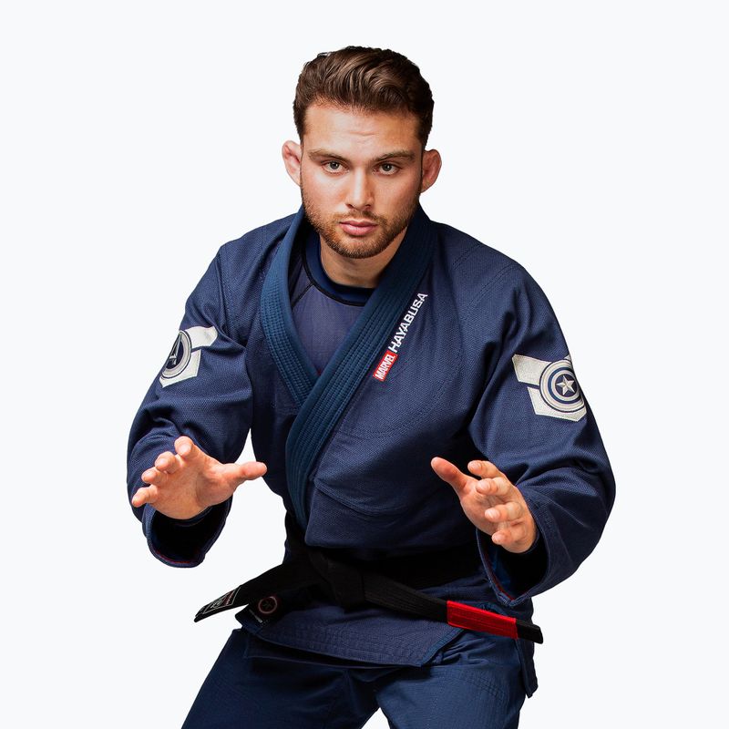 GI de jiu-jitsu brazilian Hayabusa Marvel's Captain America blue 6