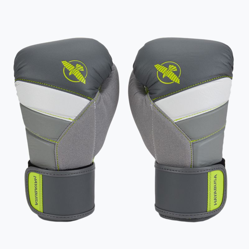 Mănuși de box Hayabusa T3 gri-galben T314G