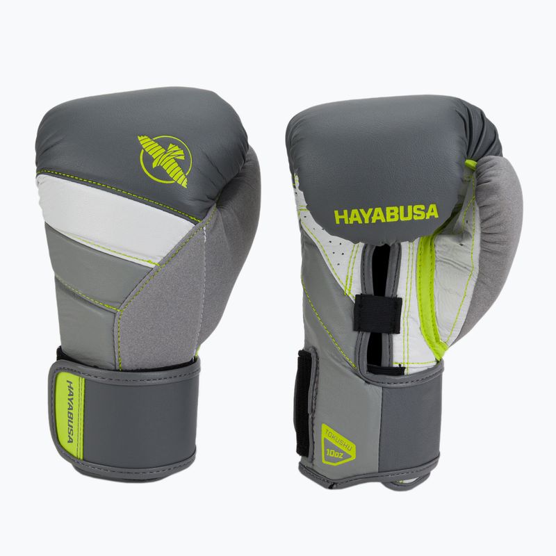 Mănuși de box Hayabusa T3 gri-galben T314G 3